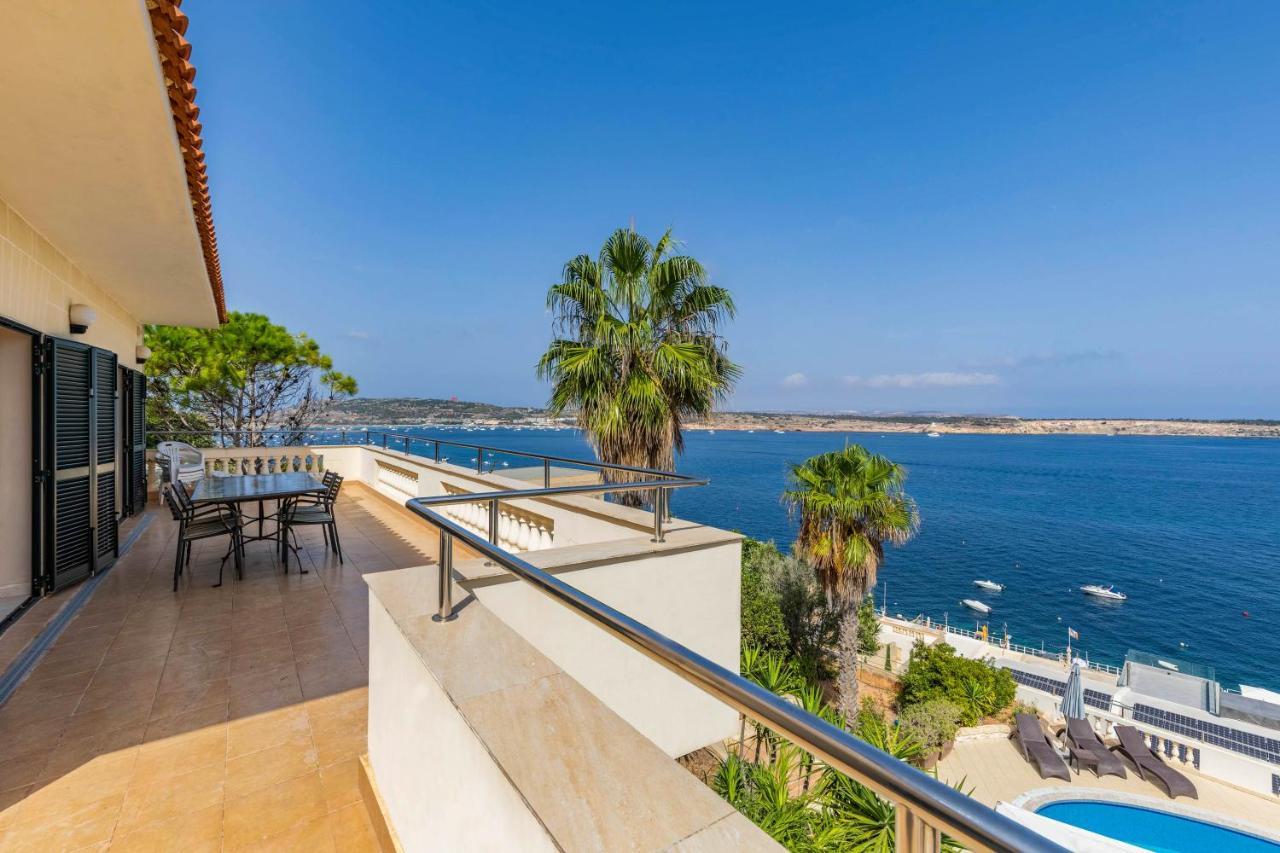 Villa Palma - Sunset Sea Views With Pool, Jacuzzi, Sauna And Games Room 梅利哈 外观 照片