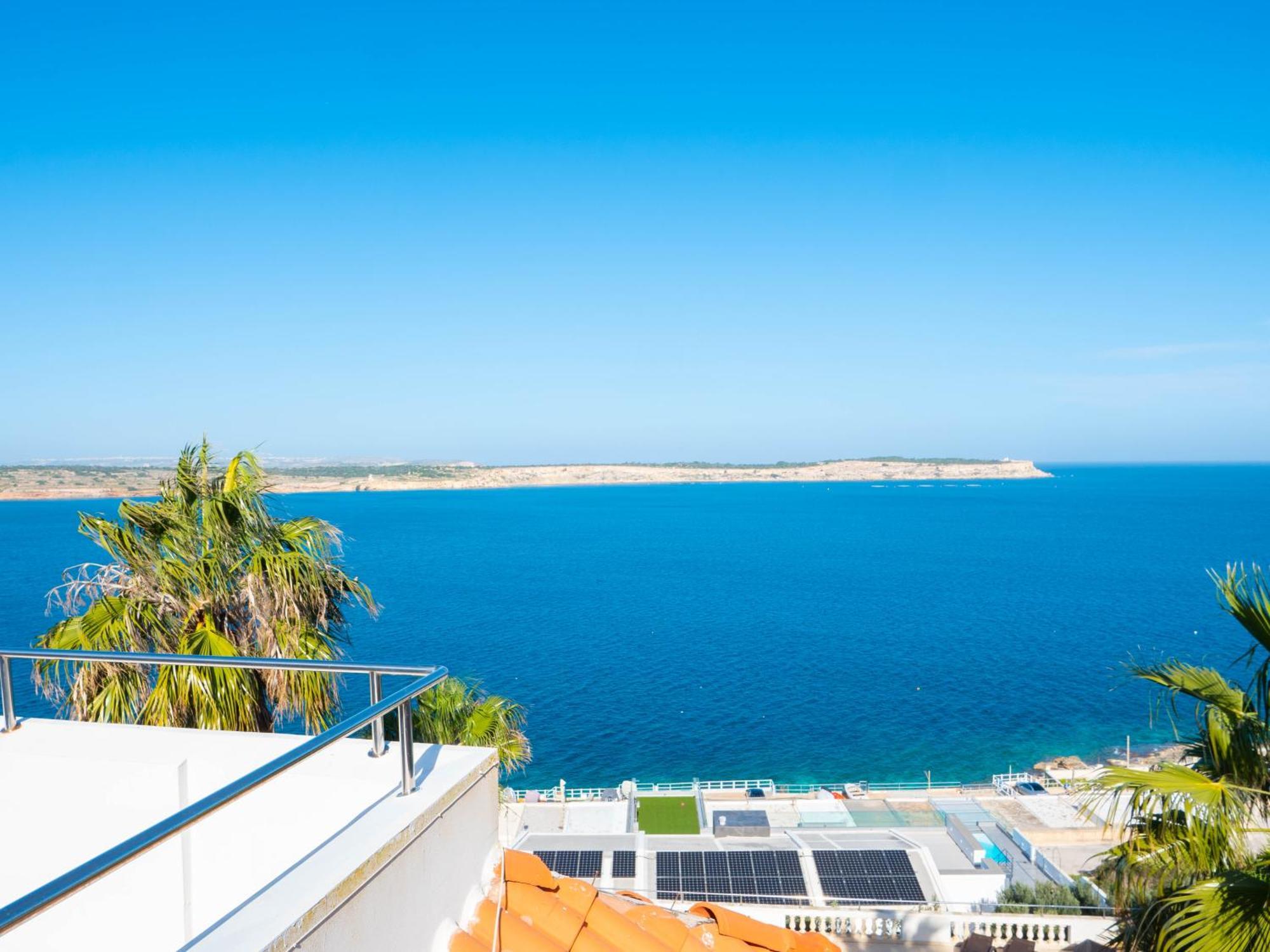 Villa Palma - Sunset Sea Views With Pool, Jacuzzi, Sauna And Games Room 梅利哈 外观 照片